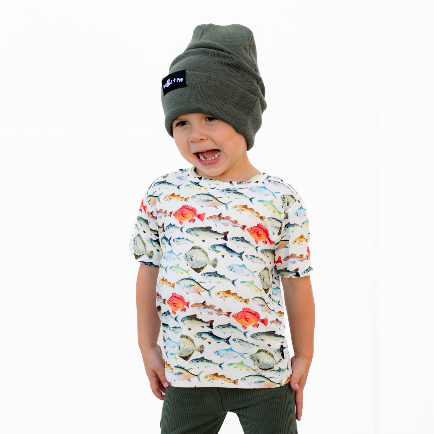 BAMBOO BASIC TEE- Fishy