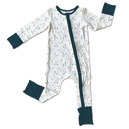 Braxton Bamboo Convertible Footie Pajamas