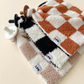 Checkered Plush Lovey | Latte
