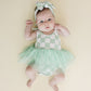 Tutu Romper | Checkered Mint