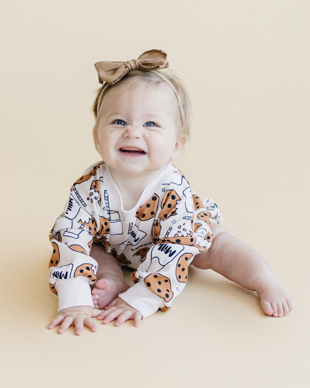 Bubble Romper | Milk & Cookies