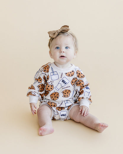 Bubble Romper | Milk & Cookies