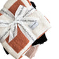 Checkered Plush Blanket | Copper