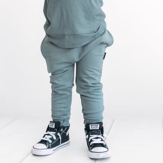 HAREM PANTS- Slate