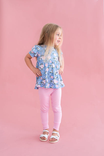 Lillian Floral Bamboo Peplum