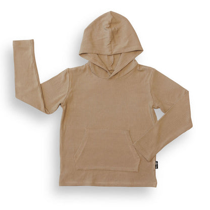 LONG SLEEVE HOODIE- Mocha