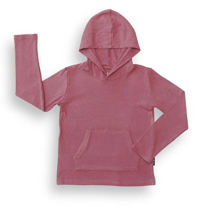 LONG SLEEVE HOODIE- Mauve