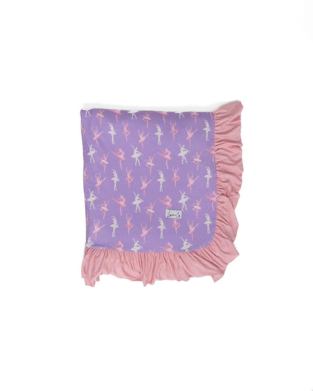 Lillian Ballerinas Bamboo Ruffle Toddler Blanket