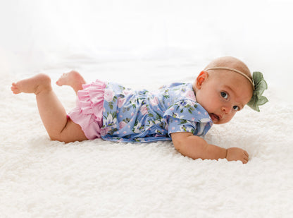 Lillian Pink Bamboo Ruffle Bummies