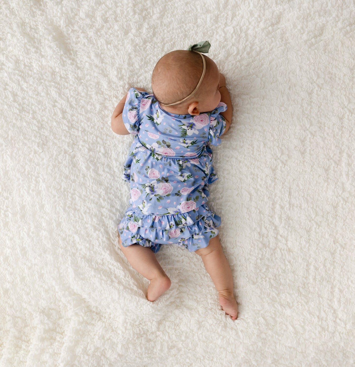 Lillian Floral Bamboo Ruffle Bummies