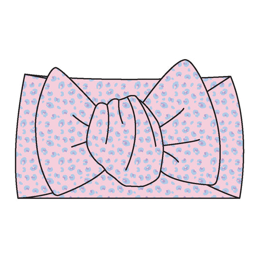 Lillian Leopard Bamboo Headwrap Bow