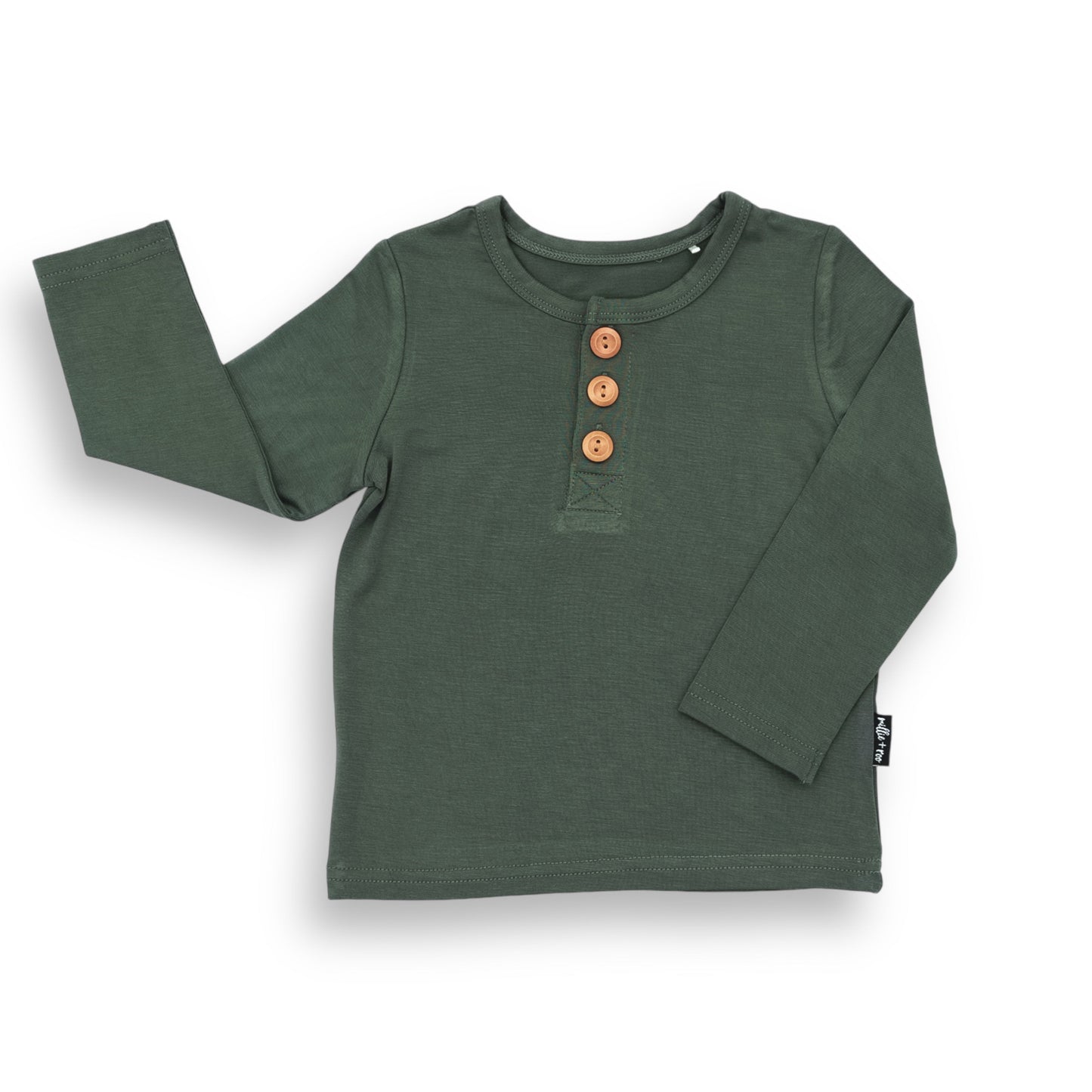 HENLEY LONG SLEEVE- Moss