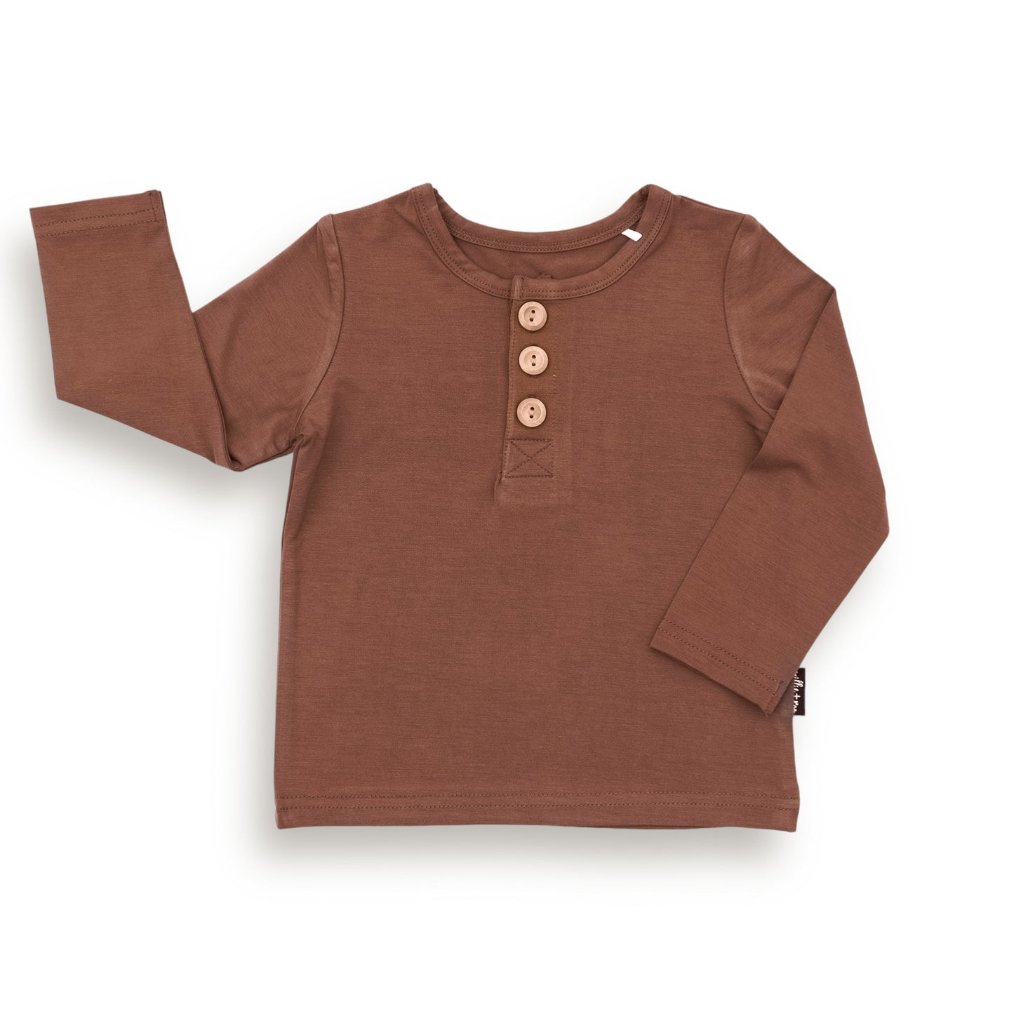 HENLEY LONG SLEEVE- Sienna