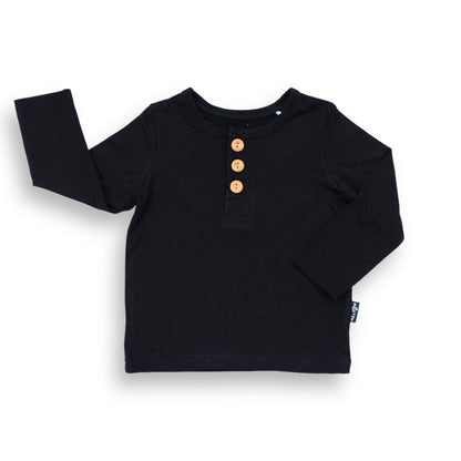 HENLEY LONG SLEEVE- Midnight