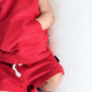 BAMBOO HOODIE TANK- Red