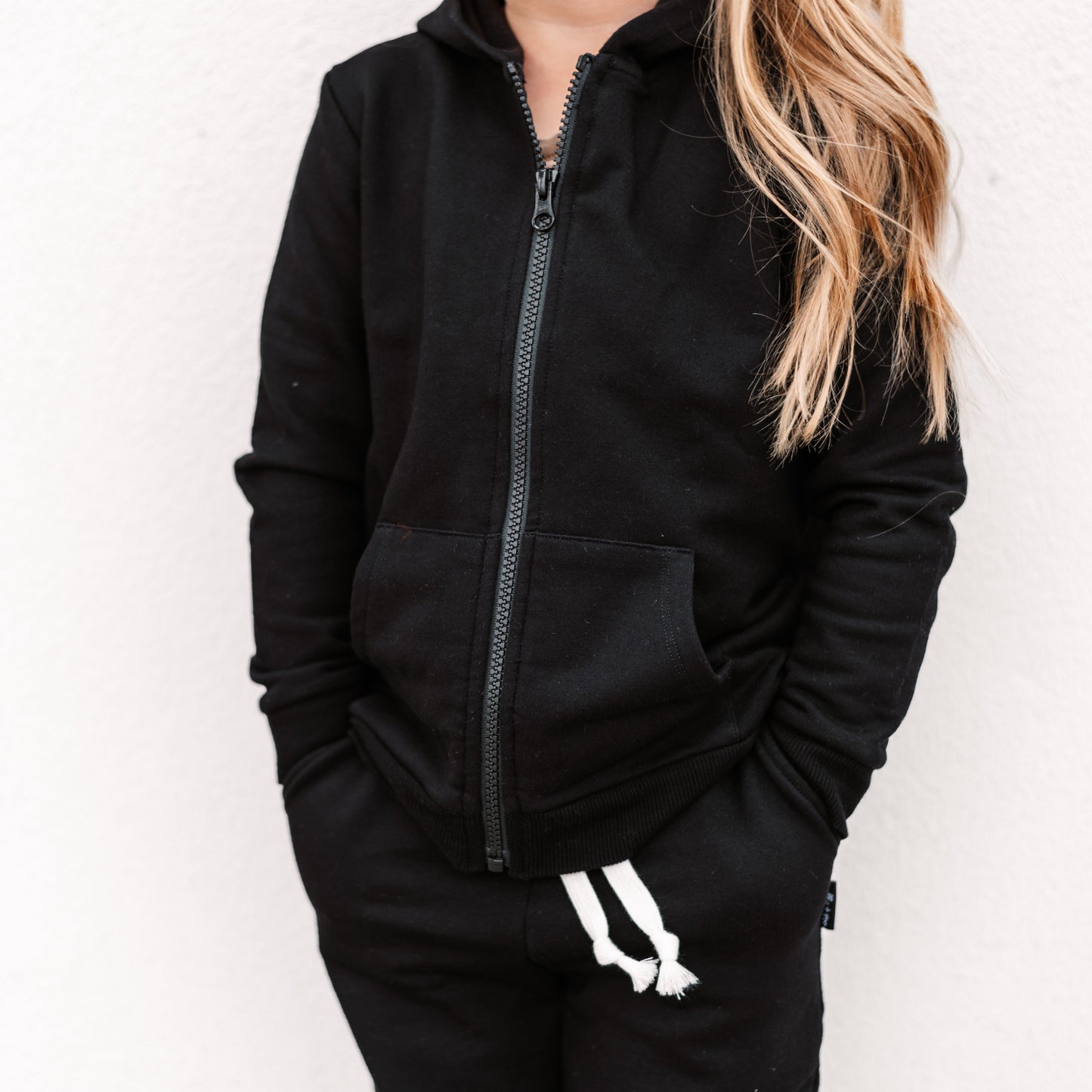 ZIP HOODIE- Midnight Bamboo French Terry