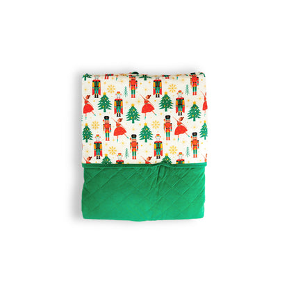 XL QUILTED BAMBOO BLANKET- Nutcracker