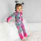 ZIP ROMPER - Pink Check Smile