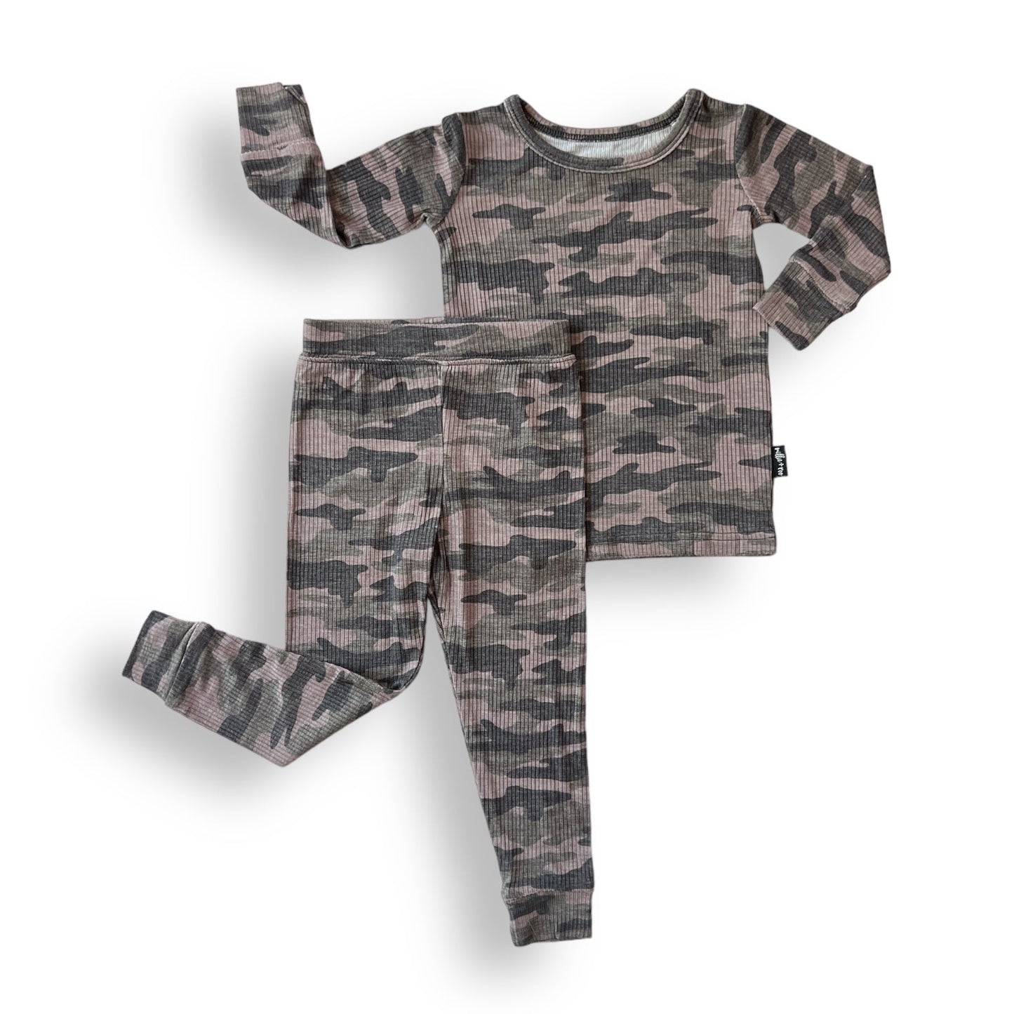 LONG SLEEVE 2 PIECE SETS- Chris Camo Ribbed