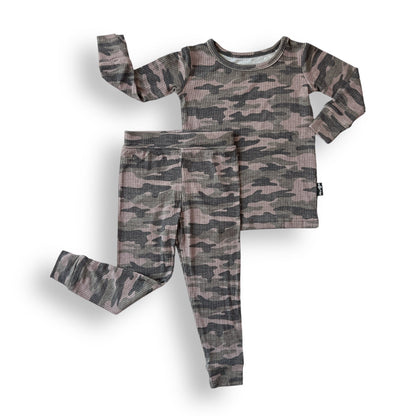 LONG SLEEVE 2 PIECE SETS- Chris Camo Ribbed