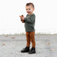 HENLEY LONG SLEEVE- Moss