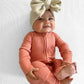 ZIP ROMPER - Red Rock Ribbed