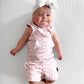 BAMBOO JOGGER SHORTS- Pink Dizzy Check