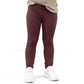 BAMBOO RIB LEGGINGS- Black Cherry