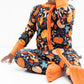 ZIP ROMPER - Pumpkin Leaves