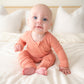 ZIP ROMPER - Red Rock Ribbed