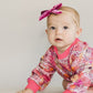 Bubble Romper | Pink Flowers