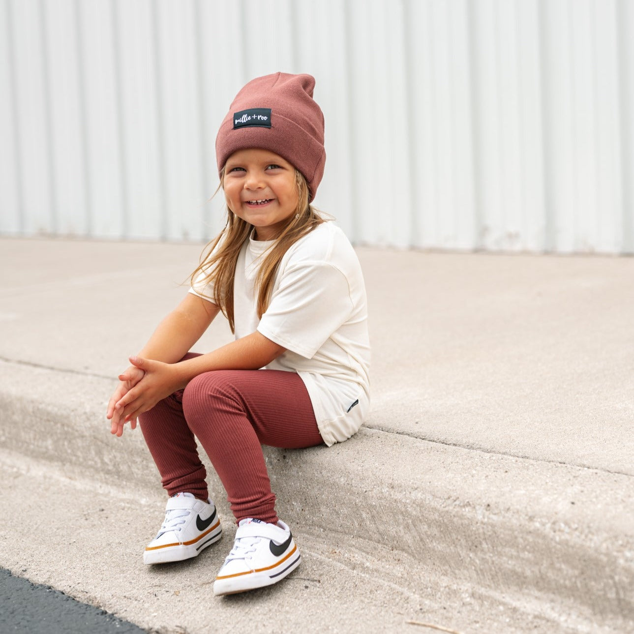 BAMBOO RIB LEGGINGS- Oxblood