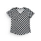 MAMA V-NECK- B+W Check